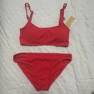 Michael Kors Coral Bikini Set - Size Small